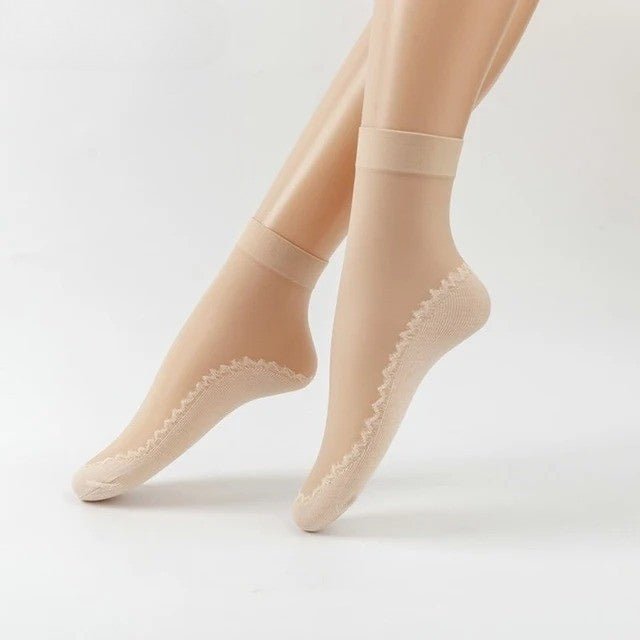 Feeluxe™ - Silky Anti-Slip Cotton Socks