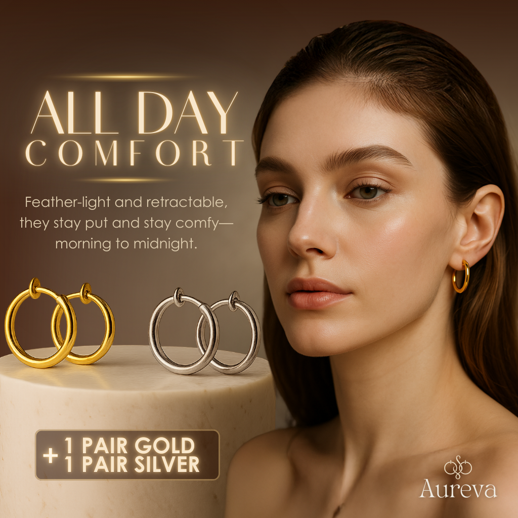 Aureva™ – Retractable Comfort Earrings