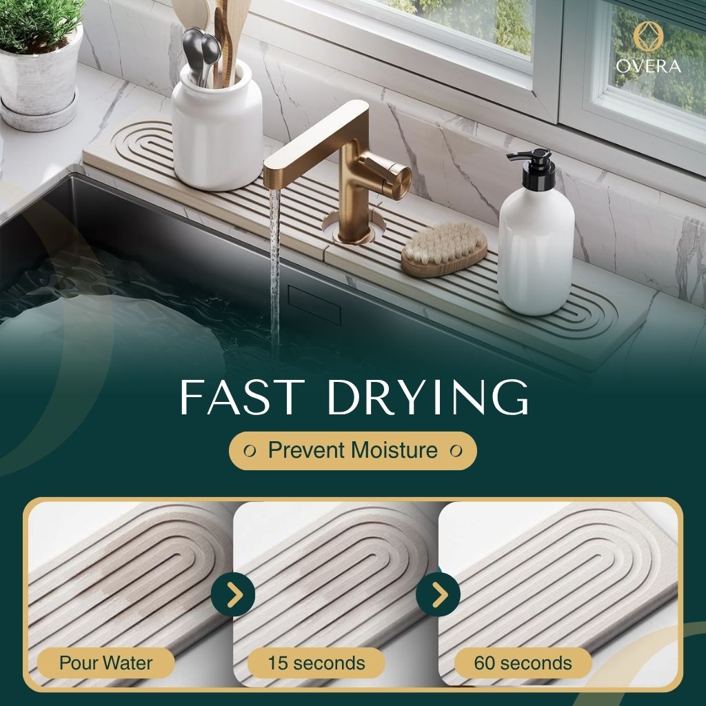 Overa™ - The Sink Mat That Drinks Water