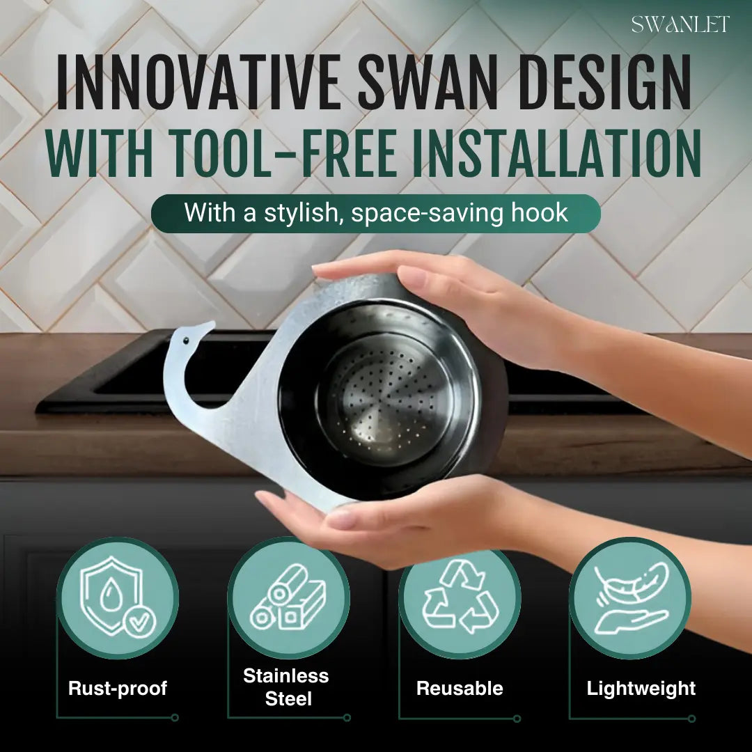 Swanlet™ - Corner Strainer Basket Keeps Sinks Clear (50% Off)