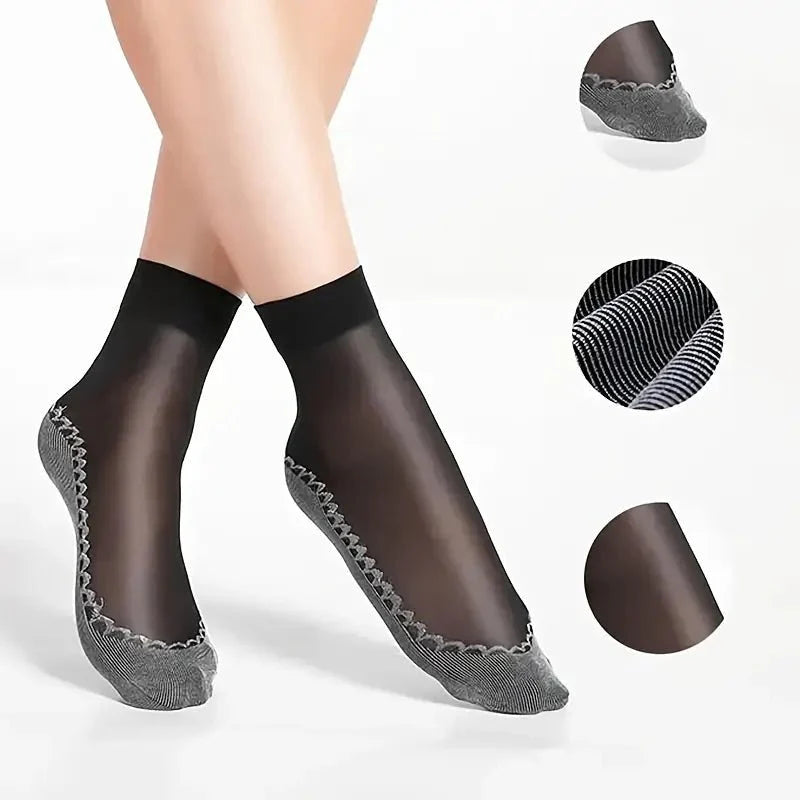 Feeluxe™ - Silky Anti-Slip Cotton Socks