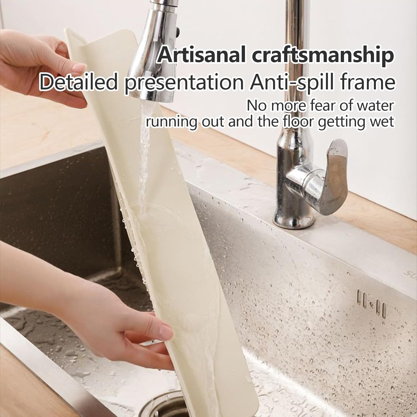 SinkGuard™ - Silicone Splash Shield for Dry Counters